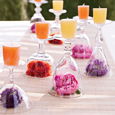 outdoor wedding centerpieces on a budget